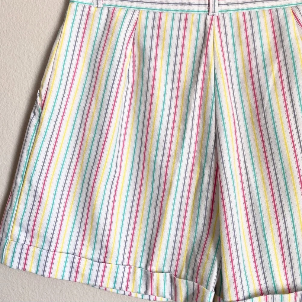 Vintage Multicolored Stripe Shorts - Picture 4 of 5